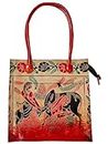 CLASSIQUE Shantiniketan Genuine Leather Hand Traditional Design Shoulder Bag for Women Laptop Bag Square Shape Women With Bull