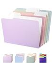 Mr. Pen File Folders, 18 Pack, Morandi Colors, 1/3-Cut Tab, Letter Size, Durable Paper Folders, Office Supplies