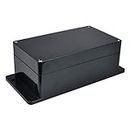 Project Box with Fixed Ear Therlan DIY IP65 Waterproof Junction Box ABS Universal Electronics Project Enclosure Black Project Boxes Dustproof Plastic Case Indoor Outdoor Connecting(158*90*60mm)