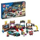 LEGO City Garage Auto Personalizzato, Set con 2 Macchine Giocattolo Personalizzabili, Idea Regalo per Bambini, Bambine, Ragazzi e Ragazze con Officina e 4 Minifigure 60389