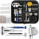 DIY Crafts 2 Watch Repair Kit, Professional Watch Battery Replacement Tool, Watch Link & Back Removal Tool, Spring Bar Tool Set Carrying Case for Christmas Gifts for Men Women (2 Watch Repair Kit)