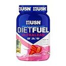 USN Diet Fuel UltraLean Strawberry 1KG: Meal Replacement Shake, Diet Protein Powders for Weight Control and Lean Muscle Development - Packaging May Vary
