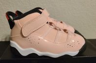 Zapatillas deportivas Nike Air Jordan 6 anillos para niñas talla 8C rosa 323420-602