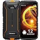 DOOGEE S41 Pro (2023) Rugged Phone, Android 12 Rugged Smartphone, 6300mAh, 7GB + 32GB(1TB Expand), 5.5" HD+ Display, 13MP Camera, 4G Dual SIM IP68 Waterproof Mobile Phones, Face ID, NFC - Orange
