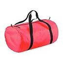 BagBase Bg150fpbk Pack-Away-Tasche, Fluoreszierendes Pink/Schwarz, M