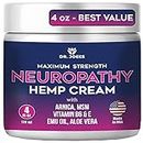 Dr. JOEL'S Neuropathy Cream - Maximum Strength Nerve Relief Cream for Feet, Hands, Legs- 4 OZ Large - Made in USA