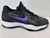 Nike Court Zoom Cage 3 RAFA Tennis Shoes Mens 6.5 Women 8 Black/Bright Violet