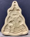 Vintage Birthday Cake Bear Mould Brown Bag Cookie Gingerbread Art Hill Retired