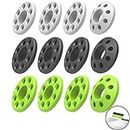 3 Colors 2 Strength Silicone Precision Rings for PS4 PS5, Xbox Series X/S,Xbox One S/X, Swicth Pro Controller Rings Aim Assist Target Motion Handle Ring (silicone-12pcs)