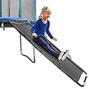 TANOSHII® Universal Trampoline Slide with Handles, Safer Than Ladder, Easy to Install, Fit All Kinds of Trampolines, Sturdy 20"x 60" Trampoline Slide for Kids Climb Up & Slide Down