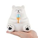 Anboor Jumbo Squishy Bear Animal Toys Cute Squishies White Bear Slow Rise Squeeze Animal Toy Sets Alivio del estrés para niños Adultos Idea