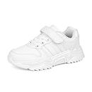 DVTENI Unisex-Child White Boys Girls Shoes Antiskid Tennis Sneakers Outdoor Casual Kids Shoes Running Shoes(Toddler/Little Kid/Big Kid)