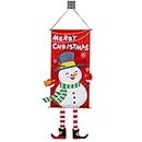 Garden Flag Christmas | Christmas Window Sign Banner - Santa Claus Snowman Winter Welcome Holiday Vertical Lawn Signs for Home Outdoor Decorations