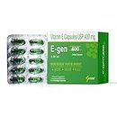 Genone E-gen 400 Vitamin E Oil Capsules for Glowing Skin and Nourished Hairs (100 Capsules)