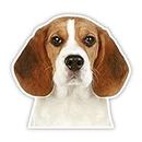 Removable Decal Beagle Dog Animal Car Sticker Waterproof Accessories on Bumper Rear Window Laptop (Color : A, Size : 1PCS)