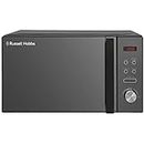 Russell Hobbs RHM2076B 20 Litre 800 W Black Digital Solo Microwave with 5 Power Levels, Automatic Defrost, 8 Auto Cook Menus, Clock and Timer, Easy Clean