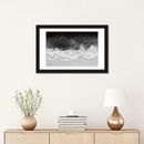 Mercury Row® Waves in Black, Gray & White by Maggie Olsen Canvas in Black/Gray/White | 24 H x 32 W x 1 D in | Wayfair