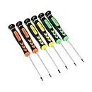 Premium Precision Screwdriver Set, 6 Pcs Mini Screwdriver Kit with Flathead and Phillips Screwdriver in Different Sizes for iPhone, PC, Eyeglass, Small Toys, Jewelry, Watch, ect