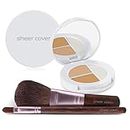 Sheer Cover Studio – Starter Face Kit – Perfect Shade Mineral Foundation – Conceal & Brighten Highlight Trio – with FREE Foundation Brush and Concealer Brush – Medium Shade – 30 Day Supply/4 Pieces