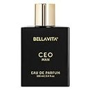 Bella Vita Luxury CEO Man Eau De Parfum Perfume with Lemon, Lavender, Tonka, Mandarin & Vetiver|Premium, Long Lasting Woody Fragrance for Men, 100 ML
