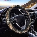 Coldinair Hunting Camo Print Car Steering Wheel Cover Universal 15 inch,Camouflage Car Accessories Decor for Men Women
