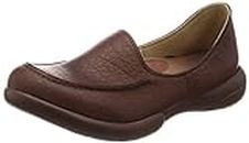 Regetta R-302 Women's Driving Loafer, Slip-On, Simple, Moccasin, Flat, Lightweight, Easy to Walk, Easy to Wear, Anti-Fatigue, Comfort, Made in Japan, Braun, 23.0~23.5 cm 3E