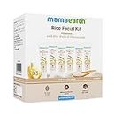 Mamaearth Rice Facial Kit With Rice Water & Niacinamide for Glass Skin - 60 g | Salon-Like Glowing Skin in 6 Easy Steps | Improves Skin Texture | Instant Glow | Suitable for all skin types