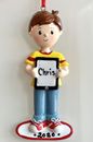 NAME PERSONALIZED CHRISTMAS TREE ORNAMENTS 2024 Boys Online Class Back to School
