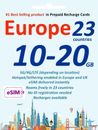 UK & Europe Travel Data eSIM 10-20GB Data 10-30 Days delivered instantly