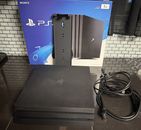 Sony PlayStation 4 Pro 1TB - Jet Black w/ wall mount *NO CONTROLLER* ADULT OWNED