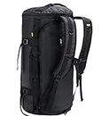 MIER Large Duffel Backpack Sports Gym Bag with Shoe Compartment, Heavy Duty & Water Resistant, Black, 45L/60L/90L