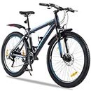 Urban Terrain UT3001A26 Alloy cycle/bicycle MTB (21 Speed) Gear bicycle for Men/Boys with Front Suspension & Dual Disc Brake Mountain Bike | Ideal for 13+ Years (Black)