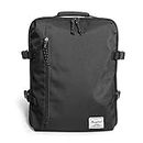 Rangeland New Business Trip Backpack 21L Flight Approved Carry on Daypack 15-inch Laptop Notebook, Travel Commute Gym Sport, All Black