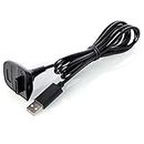 Neuftech USB Battery Charging Cable Charger for Xbox 360 Wireless Controller – Black