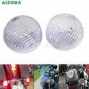 2pcs Motorcycle Turn Signal Light Cover Clear Lens For Honda Cruisers Kawasaki