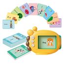 60PCS Cards Language Learning Flash Card Reader  For Kids Infant