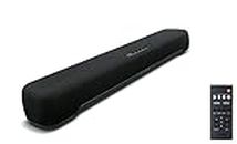 Yamaha SR-C20 Sound Bar for TV with Built-In Bluetooth, Compact Sound Bar, Gaming Sound Bar, Sound Bar with Built-In Subwoofers, HDMI Capable, HDMI ARC, Optical Input, Clear Voice