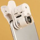 9595W 60X Magnifying Glass LED UV Light Mini Mobile Phone C lip Microscope/