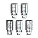 Authentic SMOKTech 5Pcs 0.25ohm Temperature Sensing Dual Coil Head for TFV4/TFV4 Mini Stainless Steel (TF-STC2)