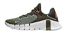Nike Free Metcon 4 Men's Running Shoes (Cargo Khaki/Safety Orange CT3886-301, US Footwear Size System, Adult, Men, Numeric, Medium, 10)