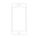 Fresh Fab Finds 3D Curved Tempered Glass Full Cover Screen Protector For Apple iPhone 7 Plus - White
