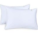Morbido cuscino imbottito in fibra di cotone di qualità alberghiera, supporto per dormire, stomaco, schiena e laterale (confezione da 2)