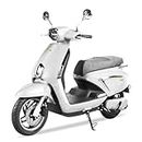 EOX E1 Electric Scooter | Non RTO | 80-100Km/Charge | Battery 32AH 72V BLDC Motor (Lead Acid Battery, White)