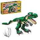 LEGO 31058 Creator Mighty Dinosaurs Toy, 3 in 1 Model, T. rex, Triceratops and Pterodactyl Dinosaur Figures, Gifts for 7-12 Year Old kids, Boys & Girls