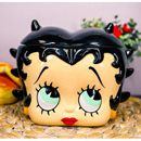 Ebros Gift Shy Betty Boop Head Ceramic Cookie Jar Ceramic in Black/White | 6.25 H x 8.5 W x 6 D in | Wayfair 14175 EBRC6