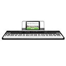 Alesis Recital – 88 Key Digital Electric Piano / Keyboard with Semi Weighted Keys, Power Supply, Built-In Speakers and 5 Premium Voices