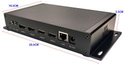 Codificador de video HDMI de 4 vías H.265 / H.264 4K 30fps 1080P para transmisión en vivo de IPTV o NVR
