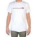 Ben Davis T-shirt da uomo a maniche corte con grafica, bianco, XL