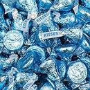 2,500 Pcs Light Blue Candy Kisses Milk Chocolate (25 lb Case, Approx. 2,500 Pieces)