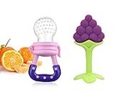 WATERFOWL Silicone Fruit Shape Teether for 3 to 6 Months Baby | Teether for Baby 6-12 Months |Baby Teether 6 Months Babies| Teether for 6 to 12 Months Baby Bpa Free Combo Pack (Multi-16)